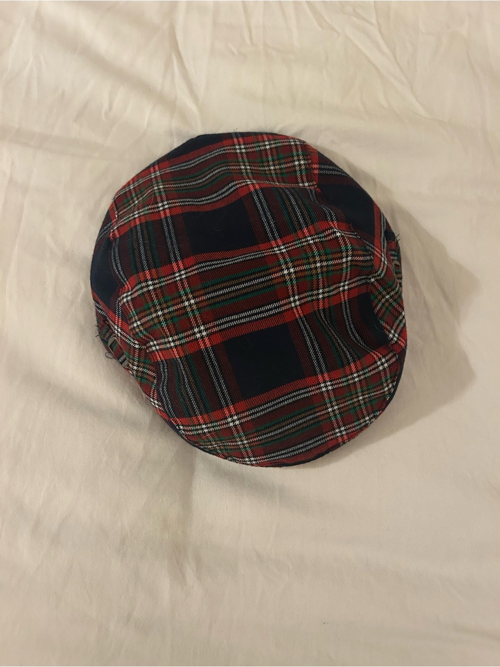 Gymboree Red and Navy Plaid Kids Cap